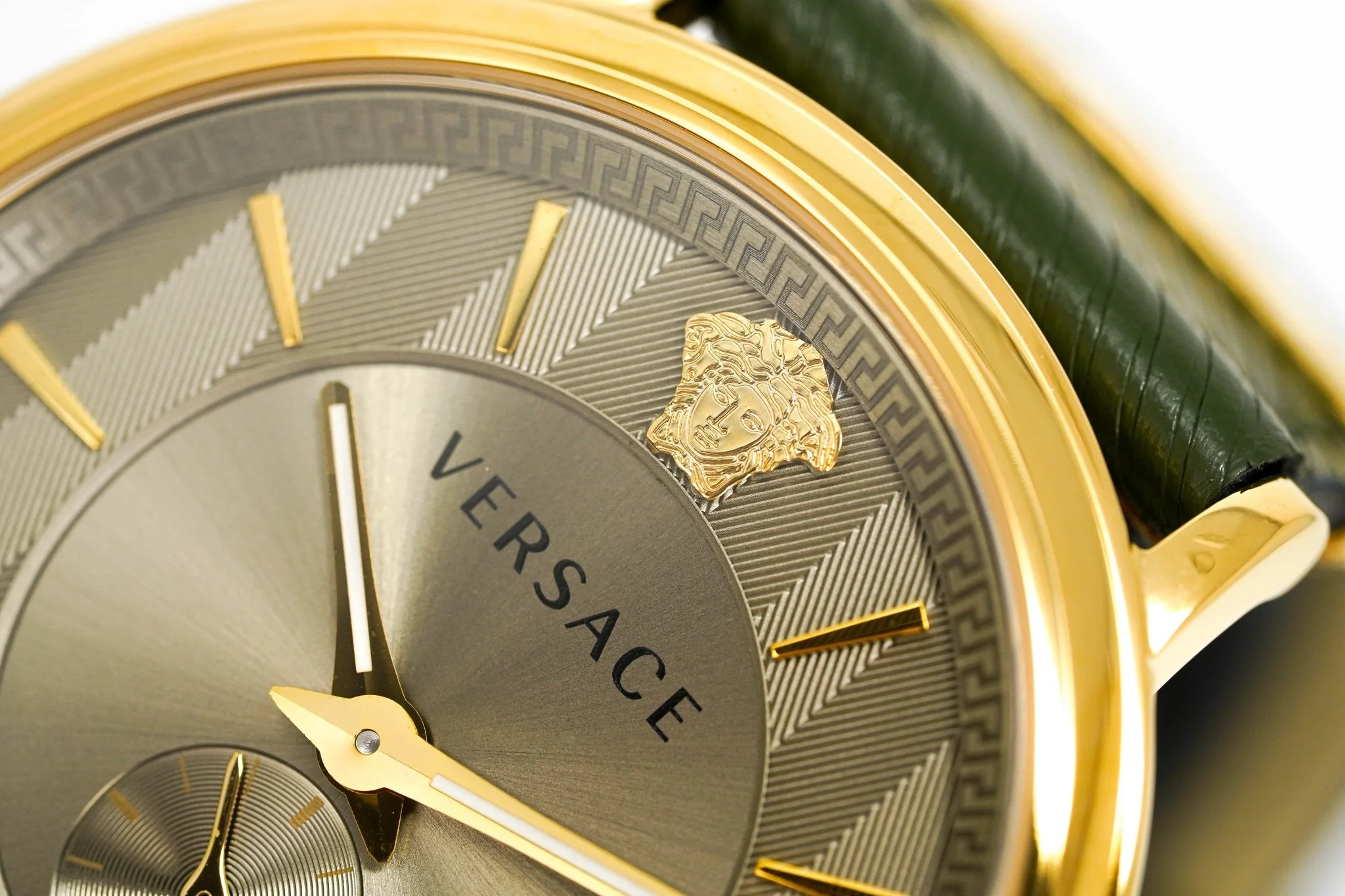 Versace Men's Watch V-Circle Small Seconds Green - Image 12