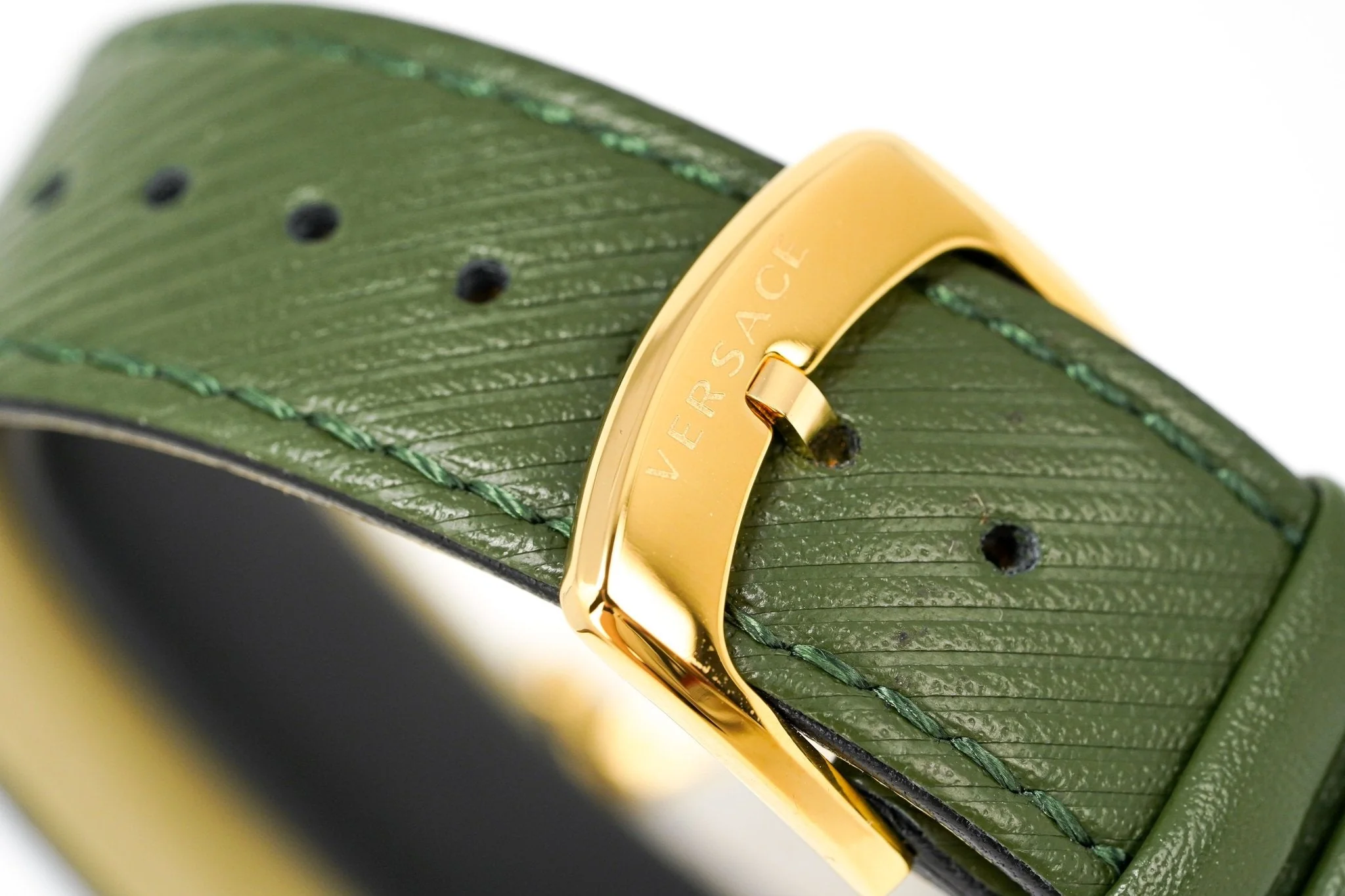 Versace Men's Watch V-Circle Small Seconds Green - Image 15