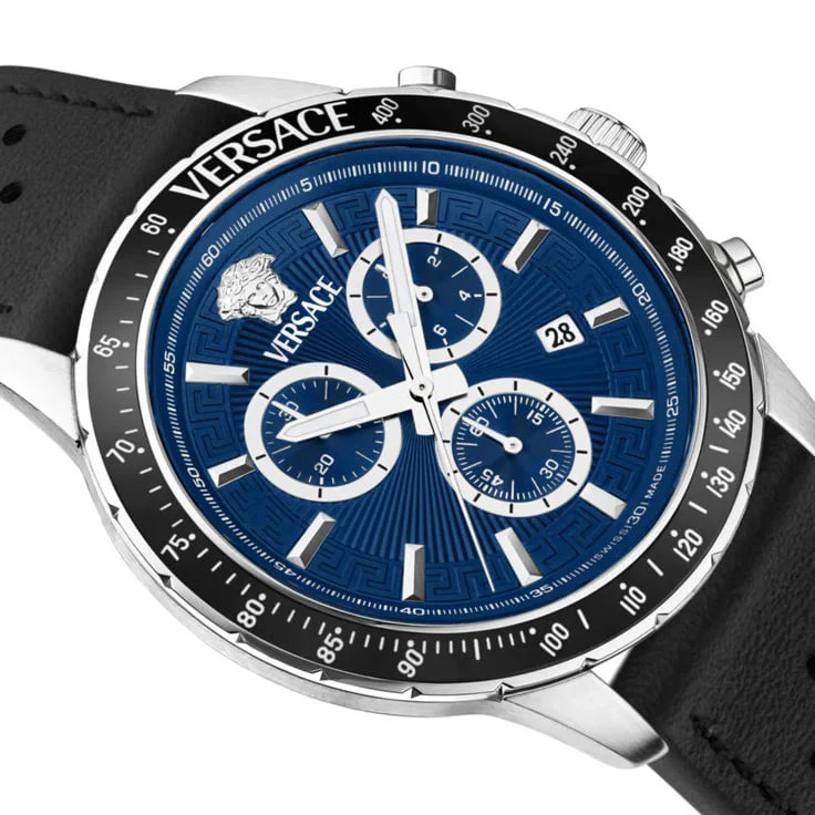Versace Sport Chronograph Men’s Blue Quartz Watch - Image 3