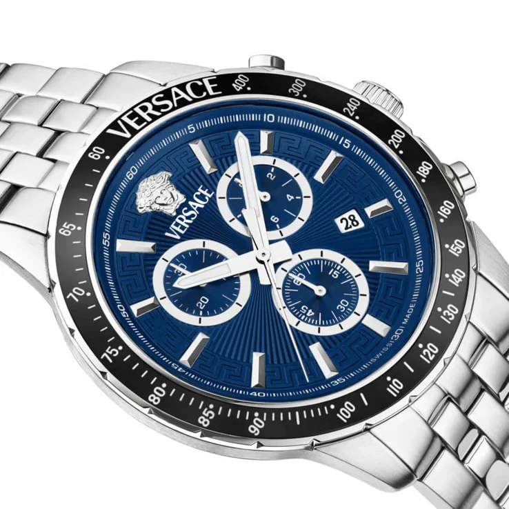 Versace Sport Chronograph Men’s Blue Quartz Watch - Image 3