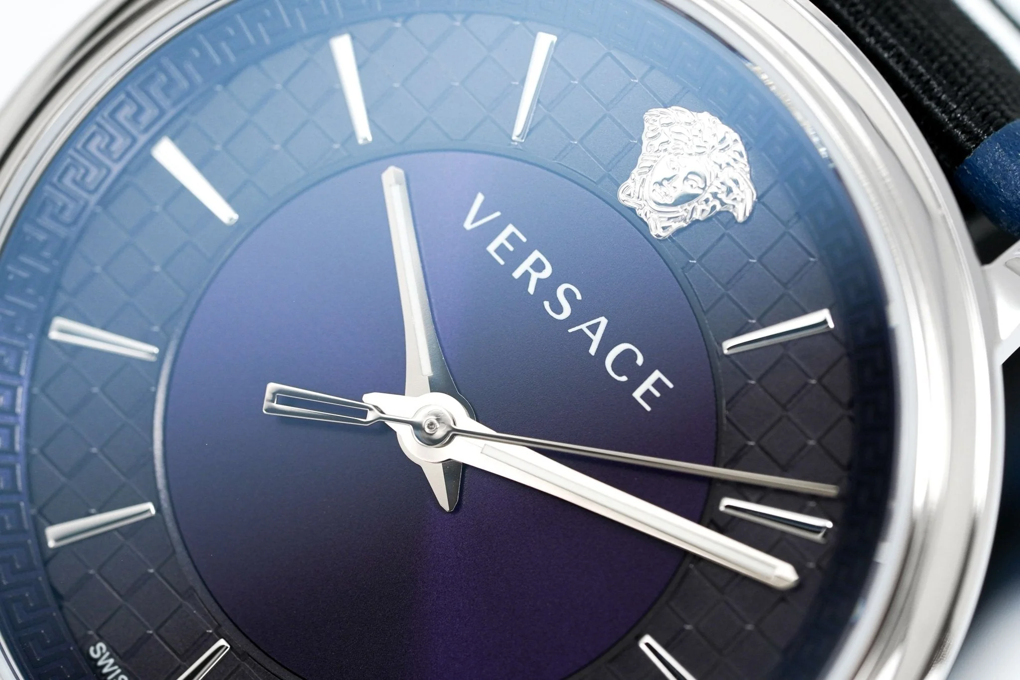Versace Men's Watch V-Circle Blue - Image 11