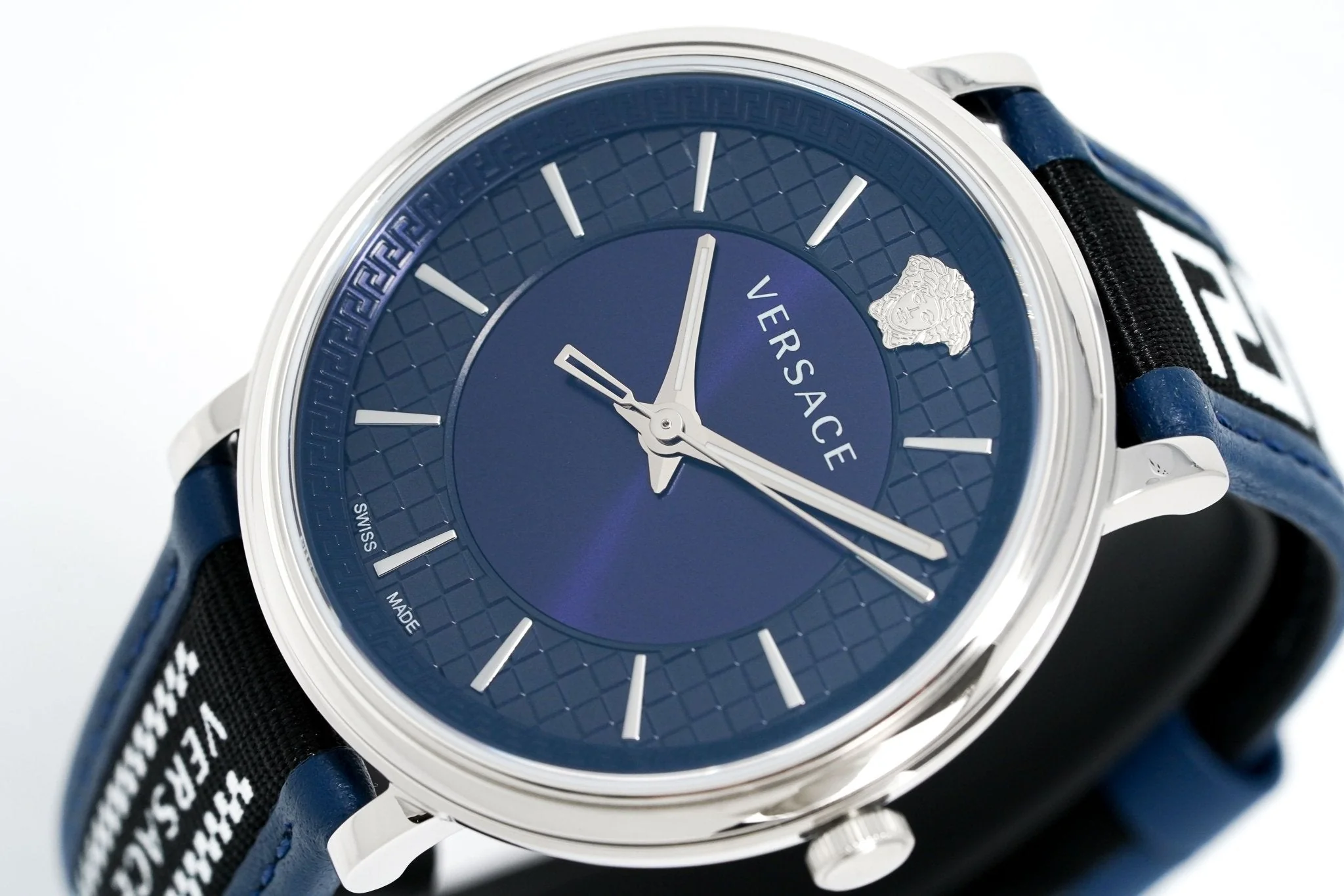 Versace Men's Watch V-Circle Blue - Image 2