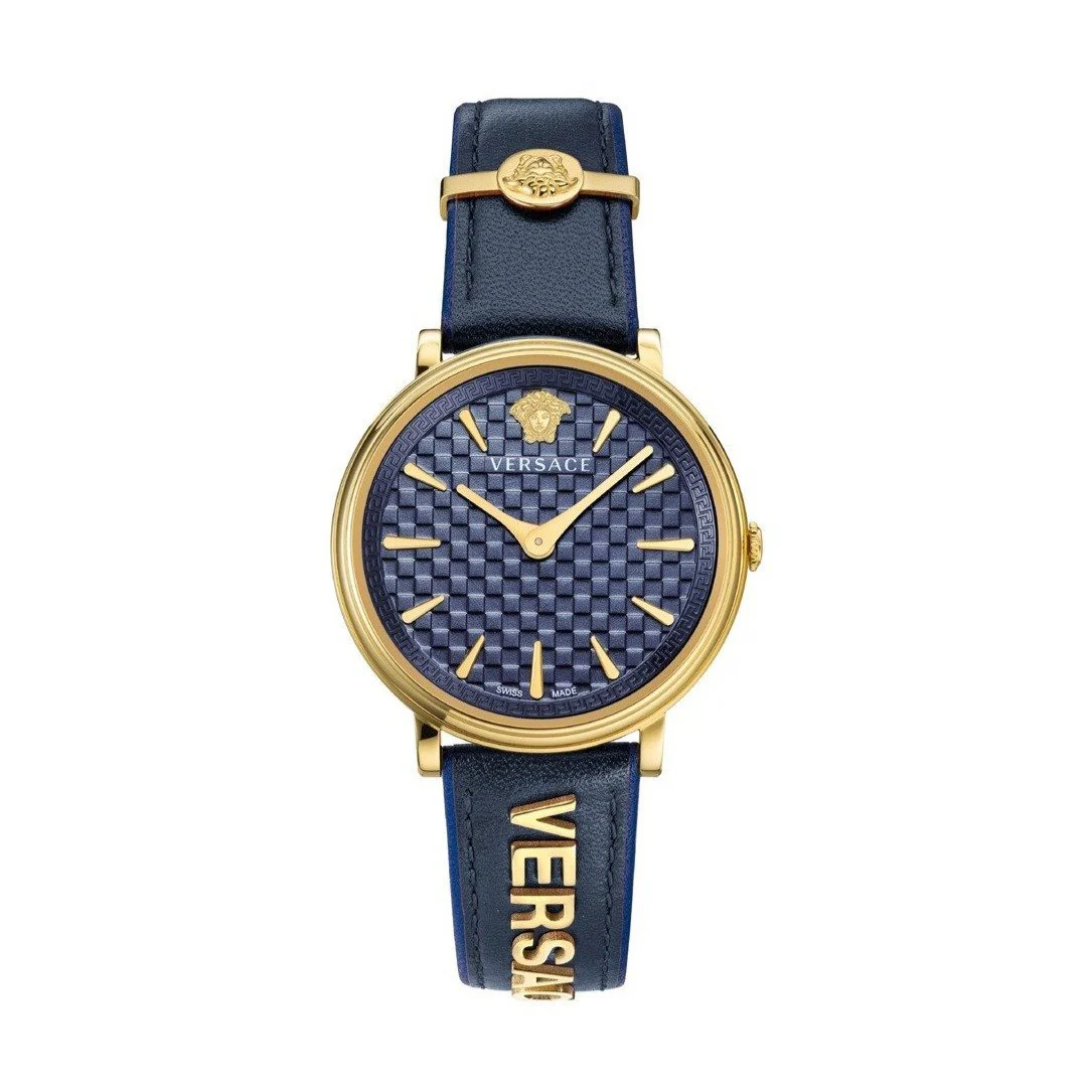 Versace Ladies Watch V-Circle 38mm Blue