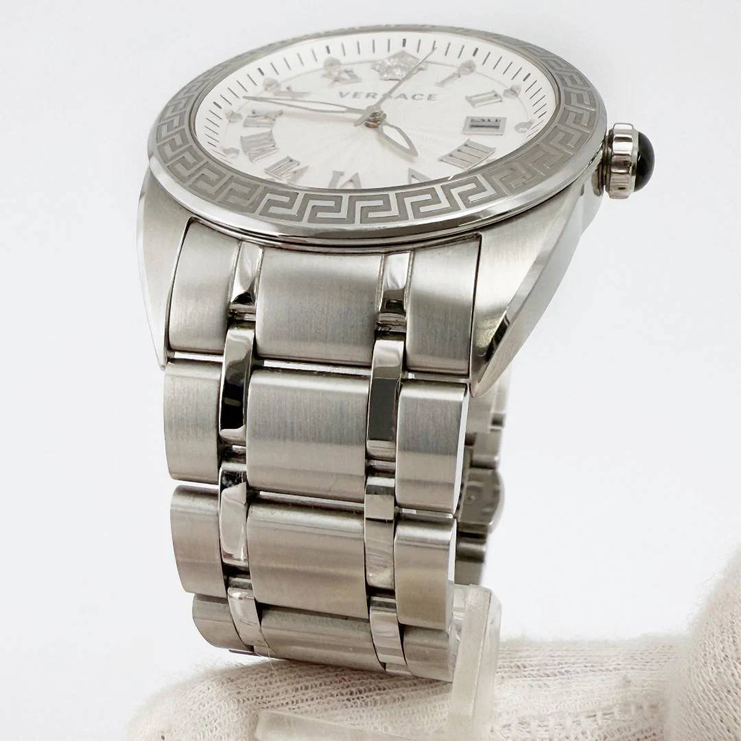 Versace V-Sport II Quartz Men's Silver Watch - Image 2