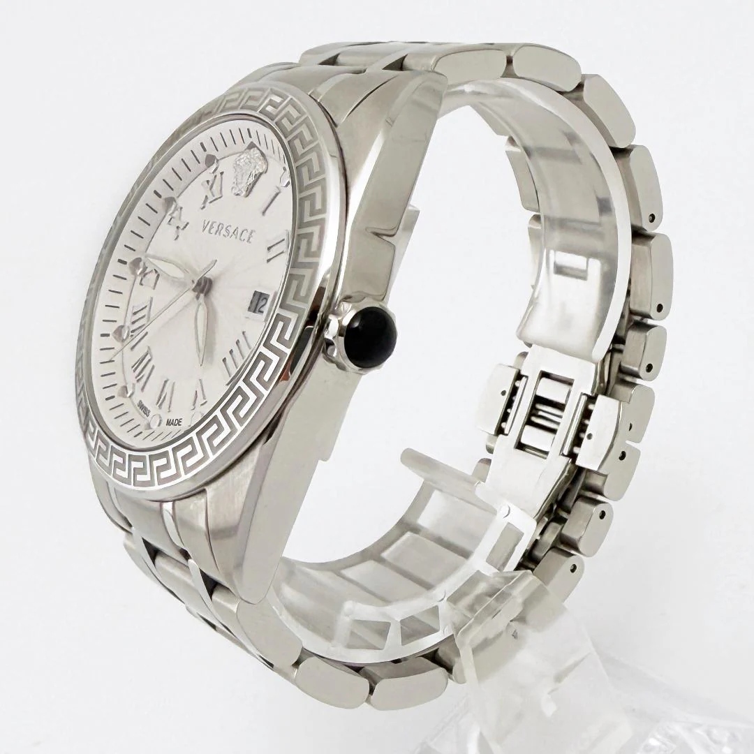 Versace V-Sport II Quartz Men's Silver Watch - Image 4